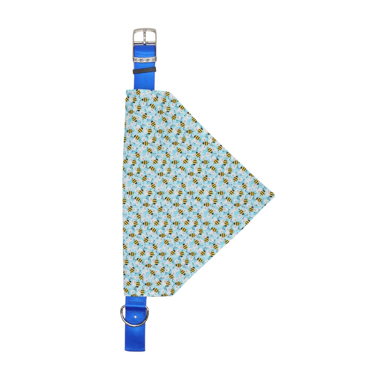 Blue Bumble Bee Bandana