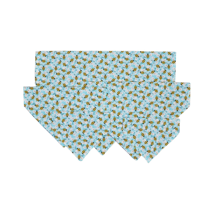 Blue Bumble Bee Bandana